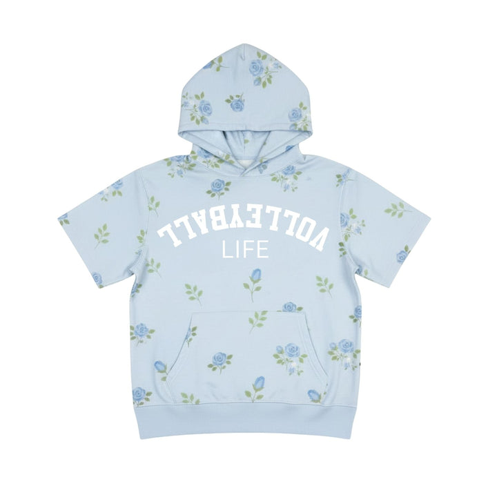 Volleyball Short Sleeve Hoodie