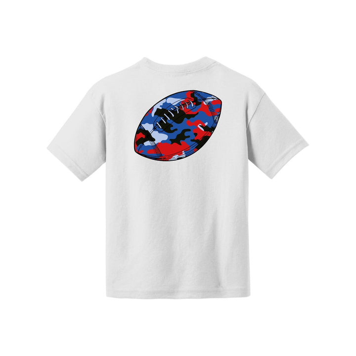 Camo Football Youth Tee