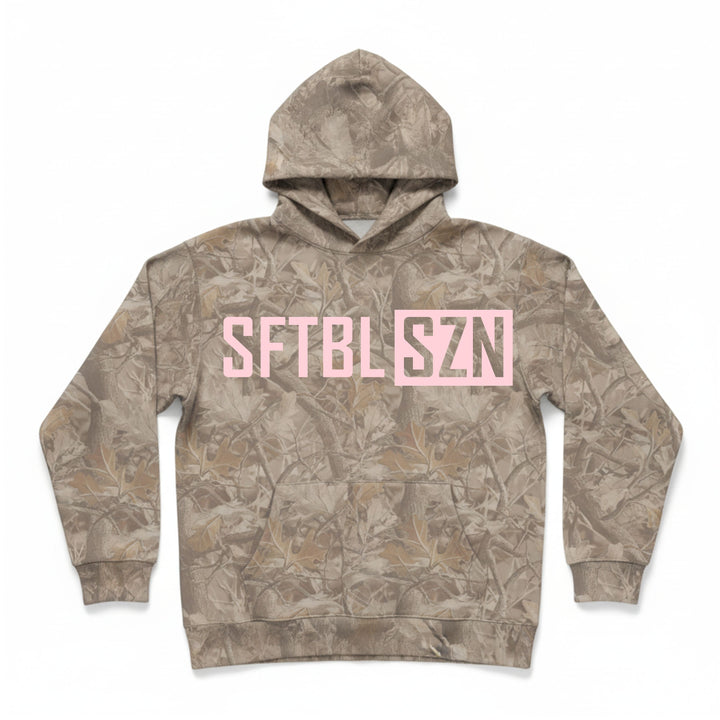 Youth Girls Camo Softball Hoodie