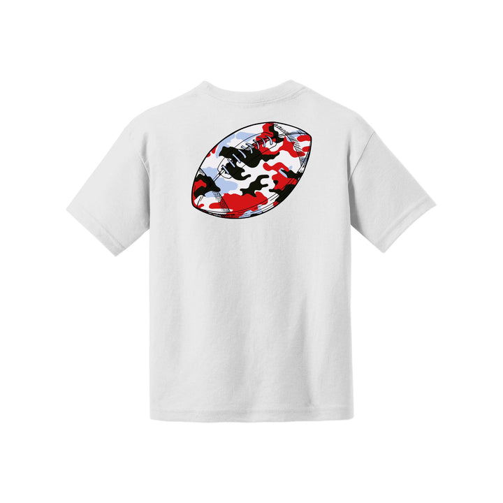 Camo Football Youth Tee