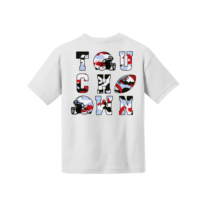 Camo Football Youth Tee