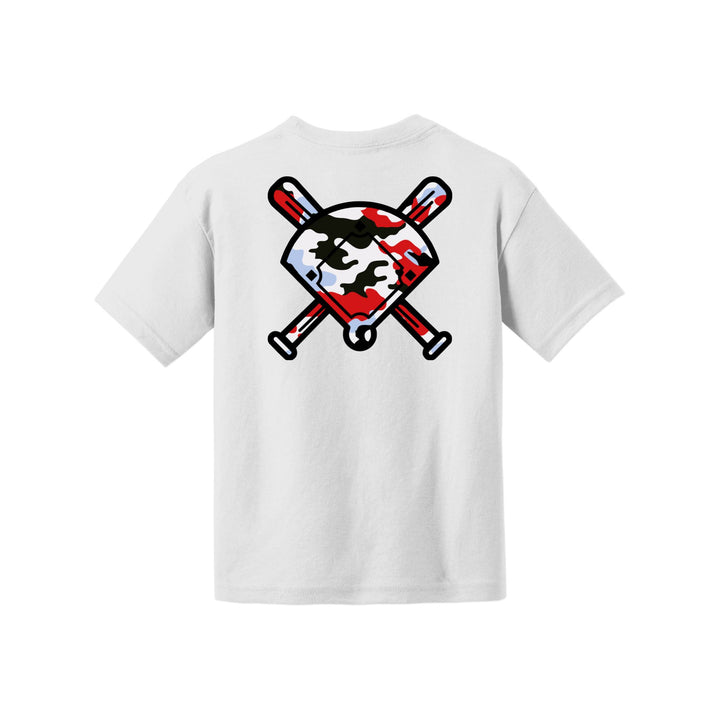 Camo Baseball Youth Tee