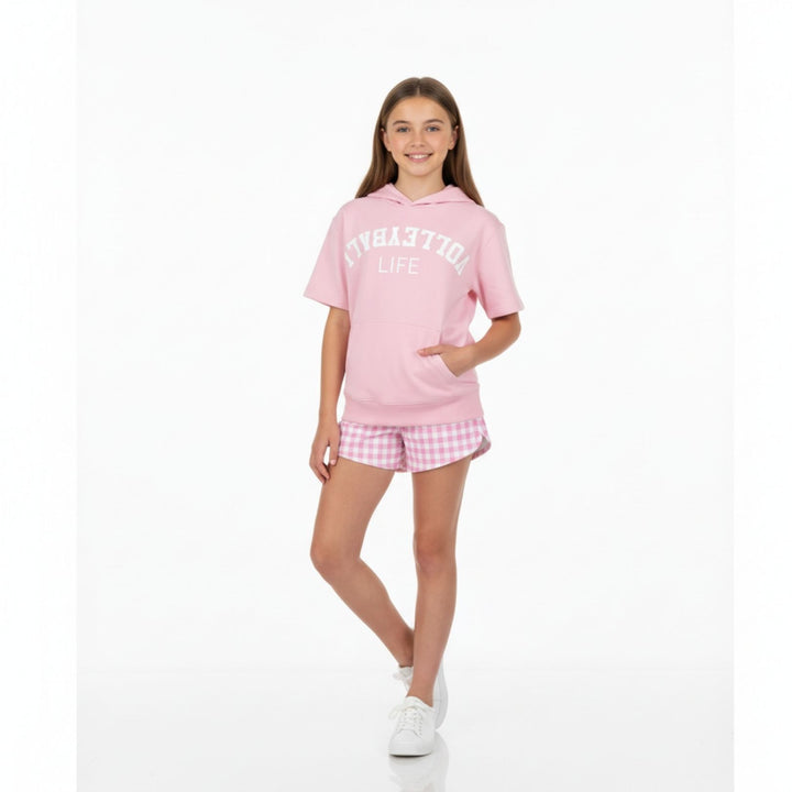 Volleyball Short Sleeve Hoodie