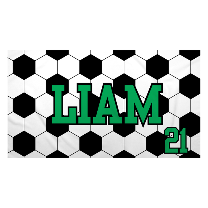 The Liam Soccer Beach Towel