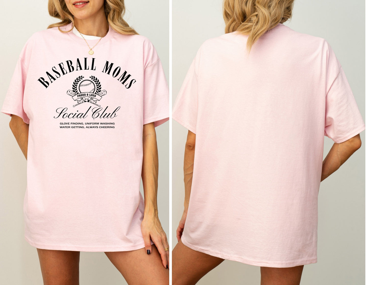 Baseball Moms Social Club Adult Tee
