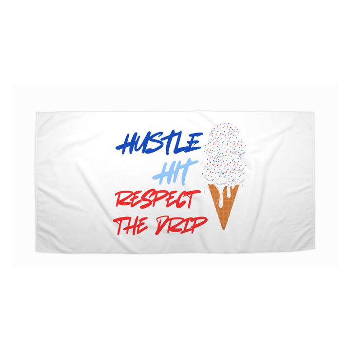 The Respect the Drip Beach Towel