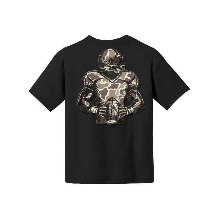 Camo Football Drip Youth Tee