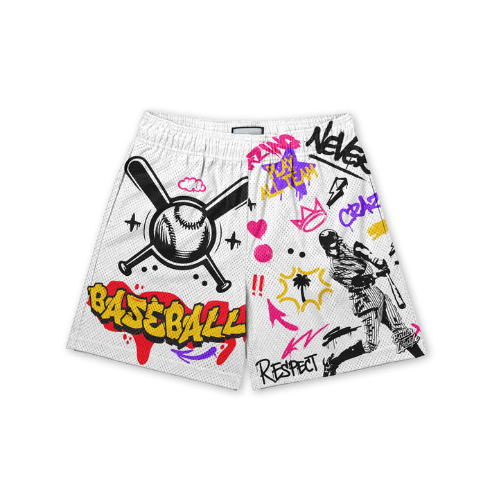 Graffiti Baseball Shorts