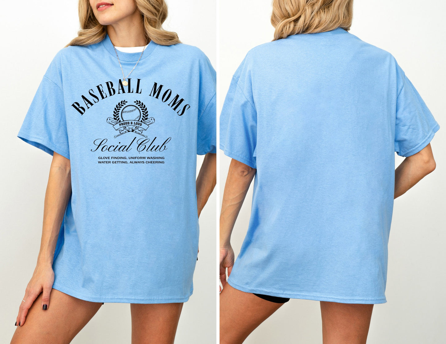 Baseball Moms Social Club Adult Tee