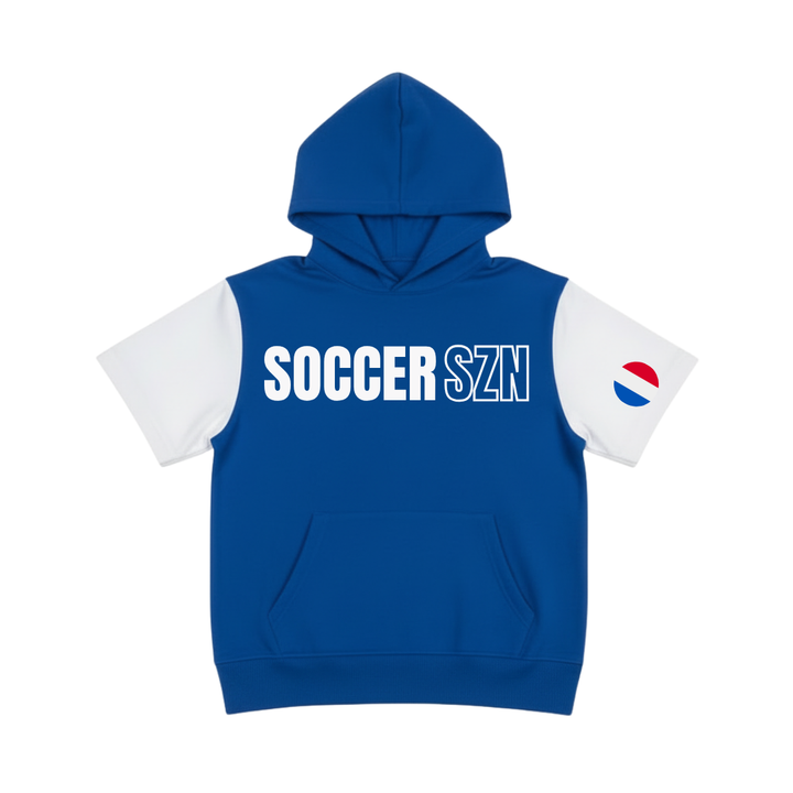 France Soccer Short Sleeve Hoodie