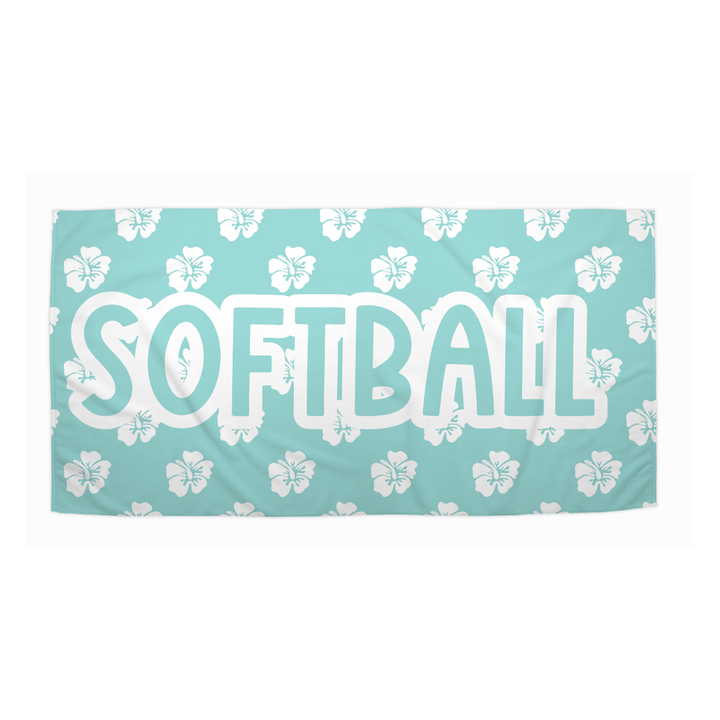 Softball Beach Towel