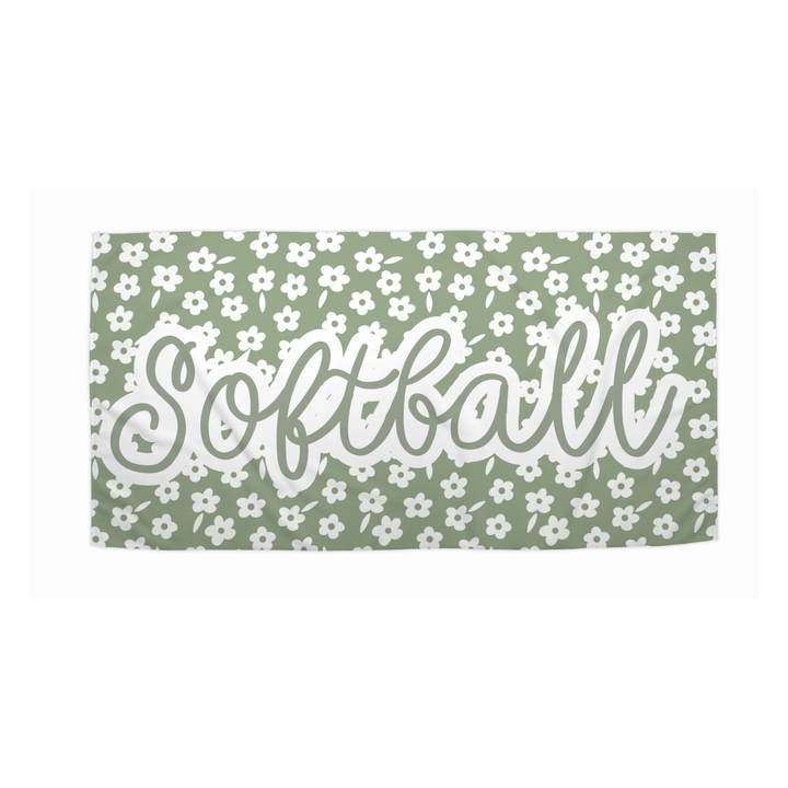 Softball Beach Towel