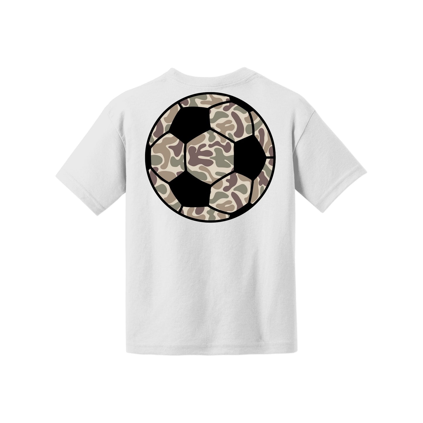 Camo Soccer Drip Youth Tee