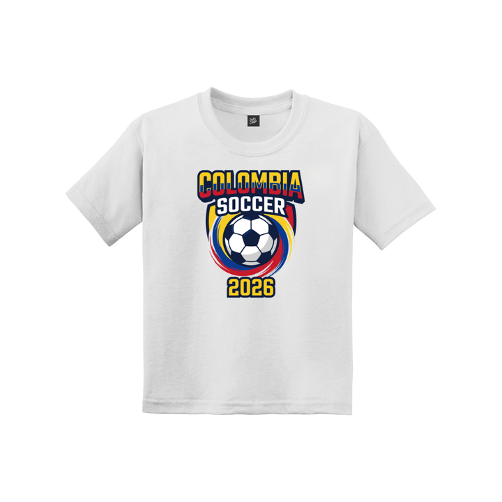 Colombia Soccer Drip Youth Tee