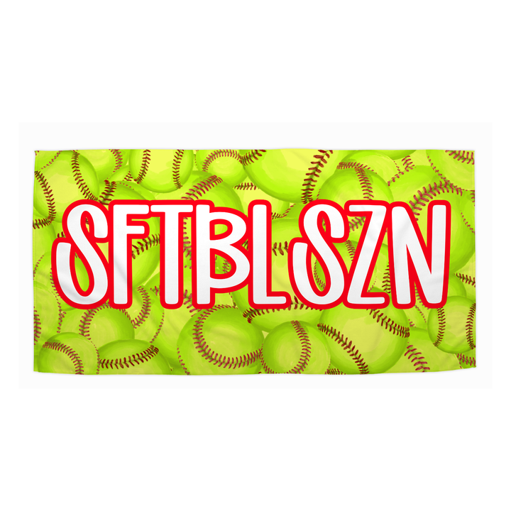 Softball Beach Towel