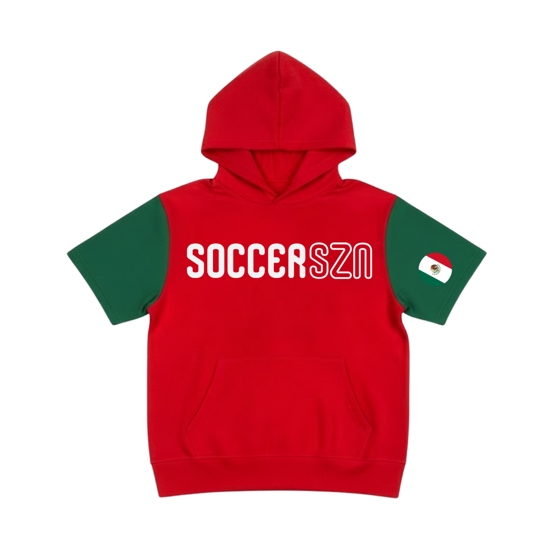 Mexico Soccer Short Sleeve Hoodie
