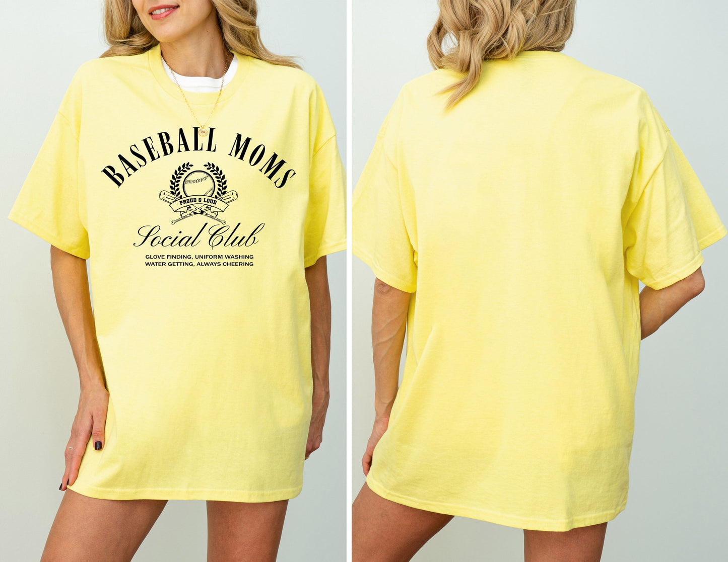 Baseball Moms Social Club Adult Tee