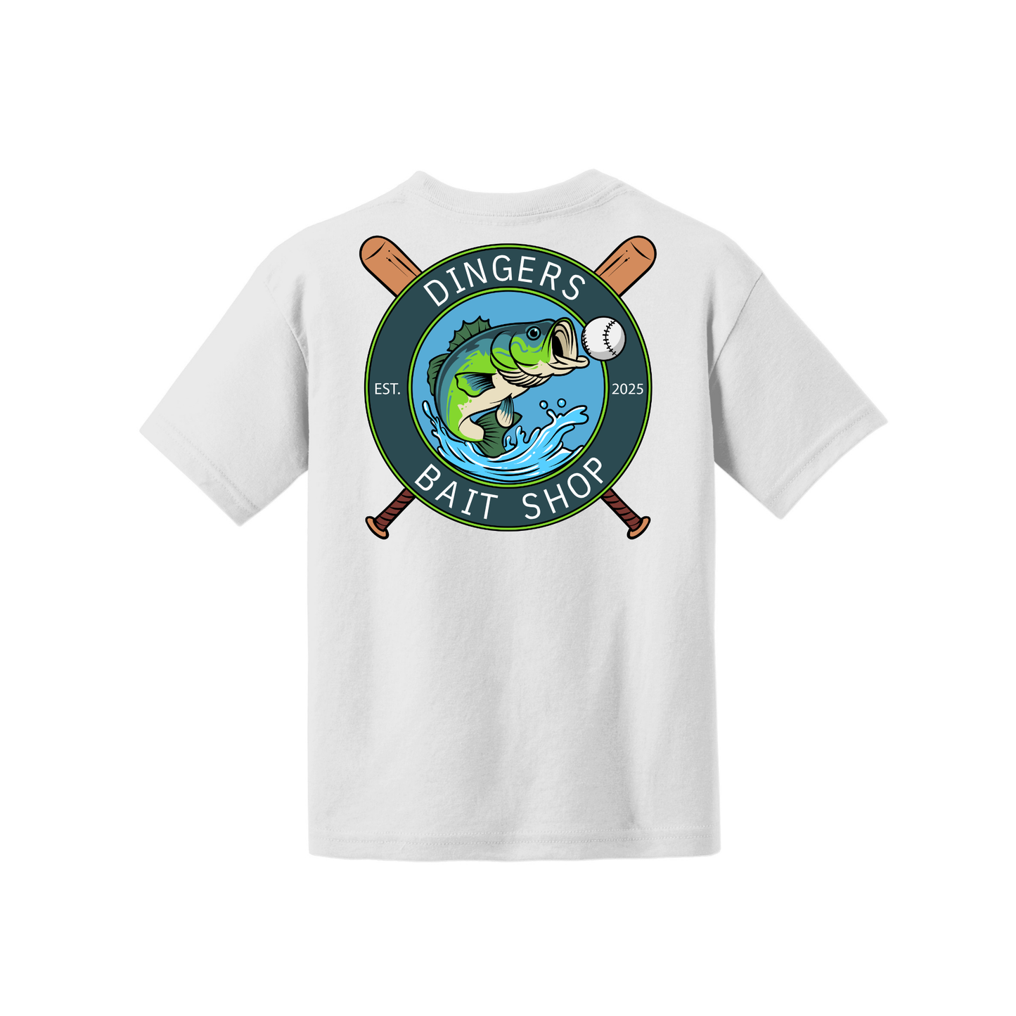 Dinger Bait Shop Fishing Youth Tee