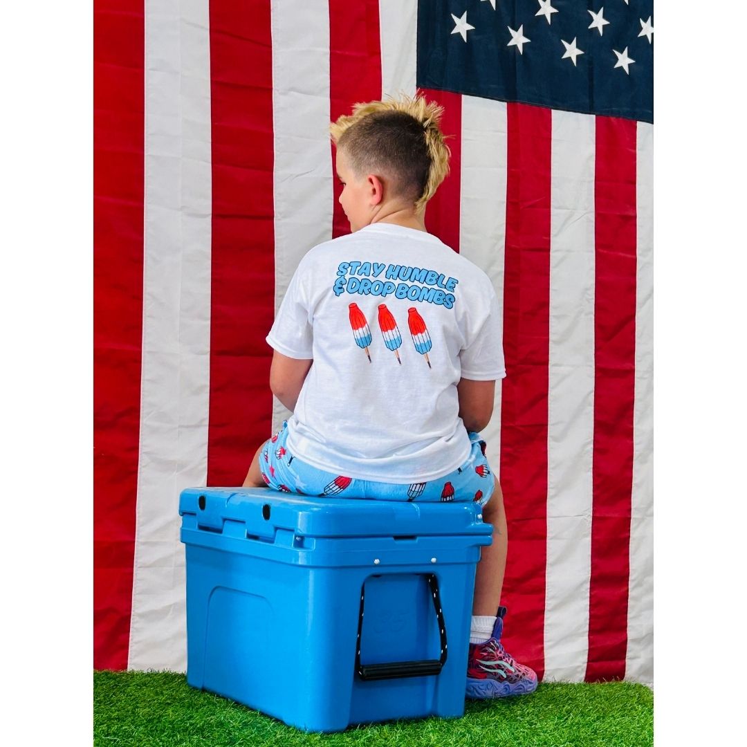 Stay Humble and Drop Bombs Popsicle Youth Tee