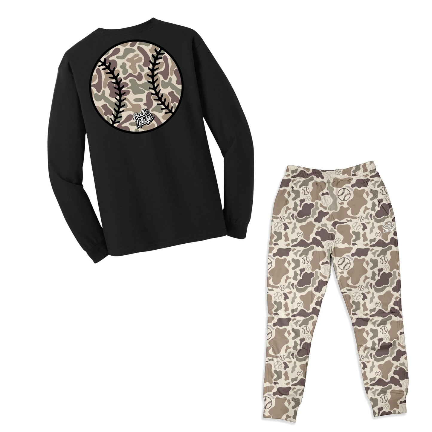 Baller Lifestyle Camo Baseball Joggers