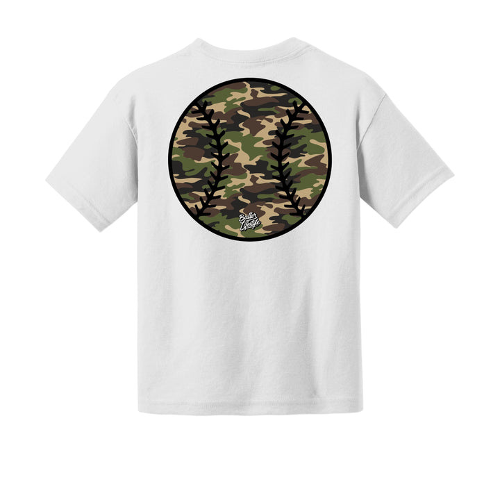 Camo Baseball Youth Tee