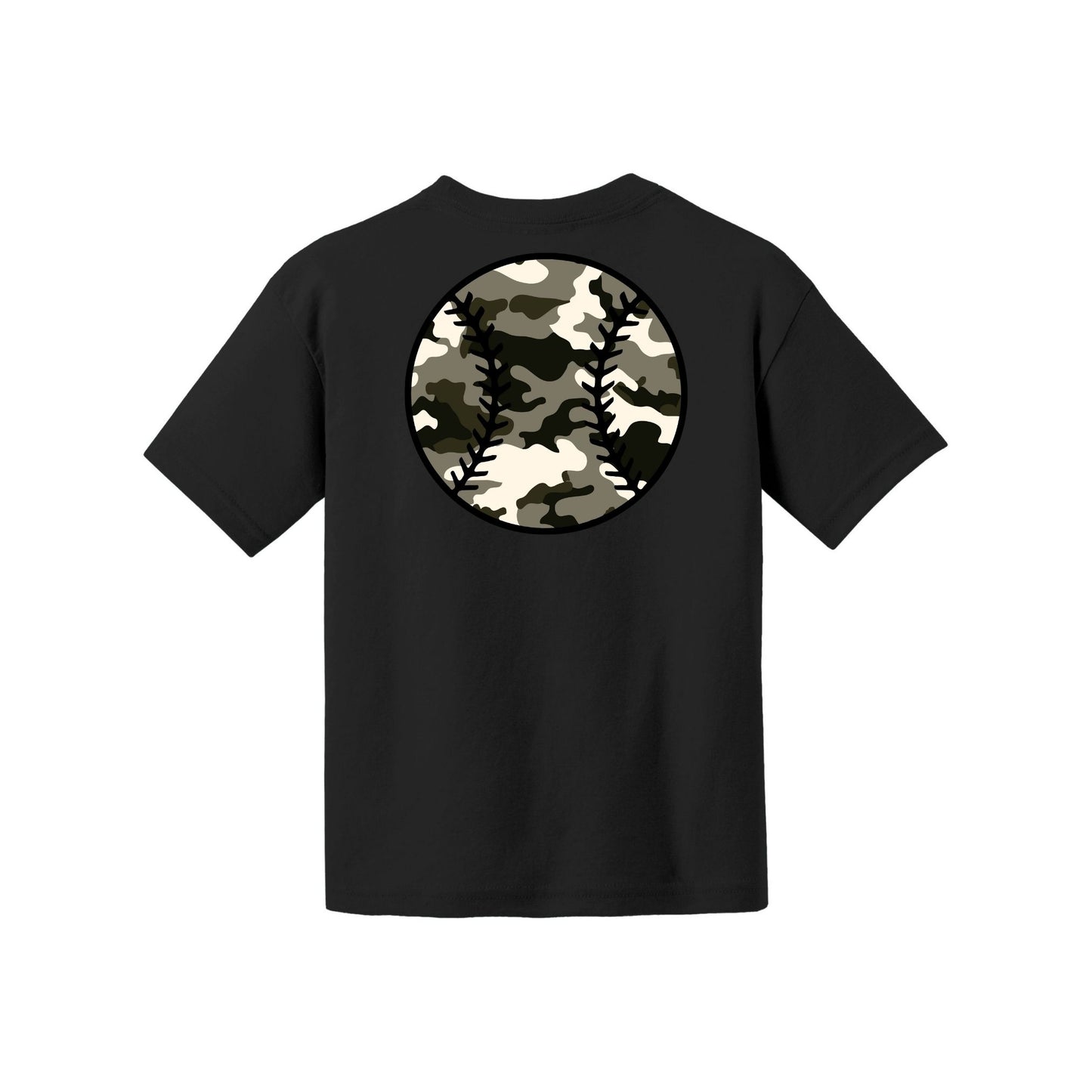 Camo Baseball Youth Tee