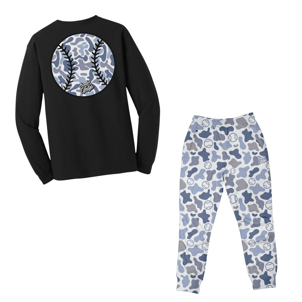 Baller Lifestyle Camo Baseball Joggers Clearance