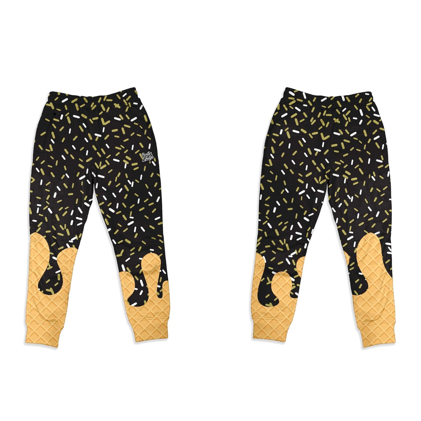 Baseball Ice Cream Drip Joggers