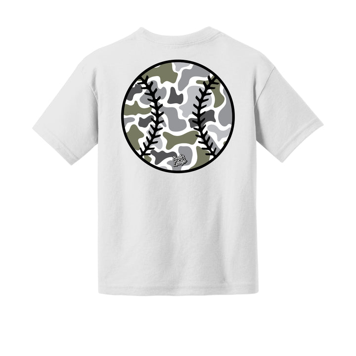 Camo Baseball Youth Tee