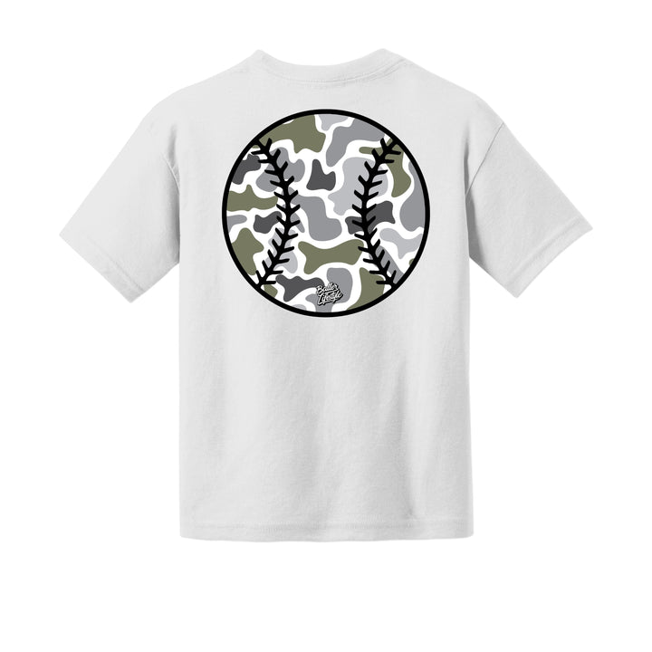 Camo Baseball Youth Tee