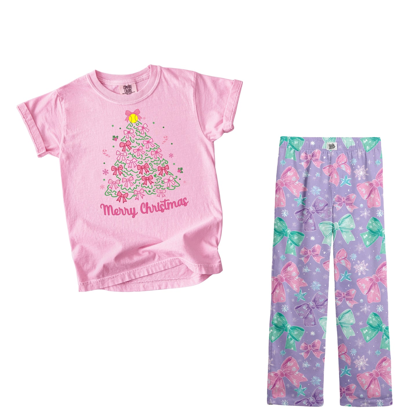 Baller Lifestyle Girls Youth Holiday Pajamas