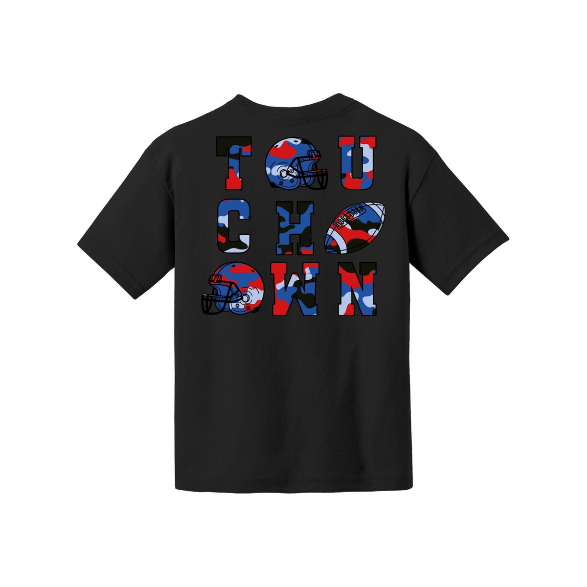 Camo Football Youth Tee
