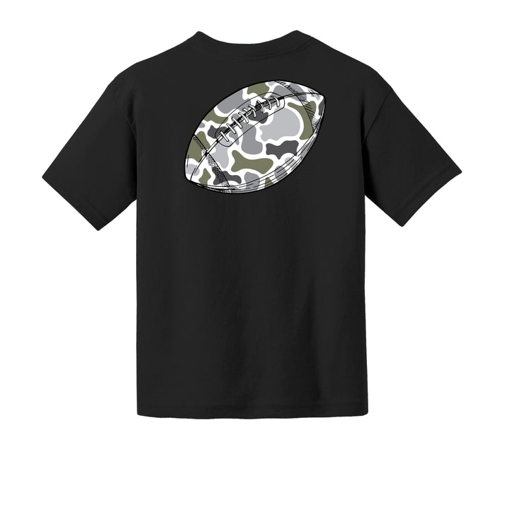Camo Football Youth Tee