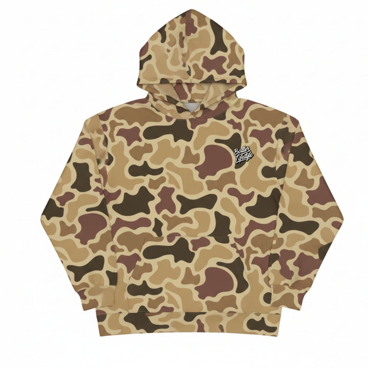 Baller Lifestyle Camo Hoodie Clearance