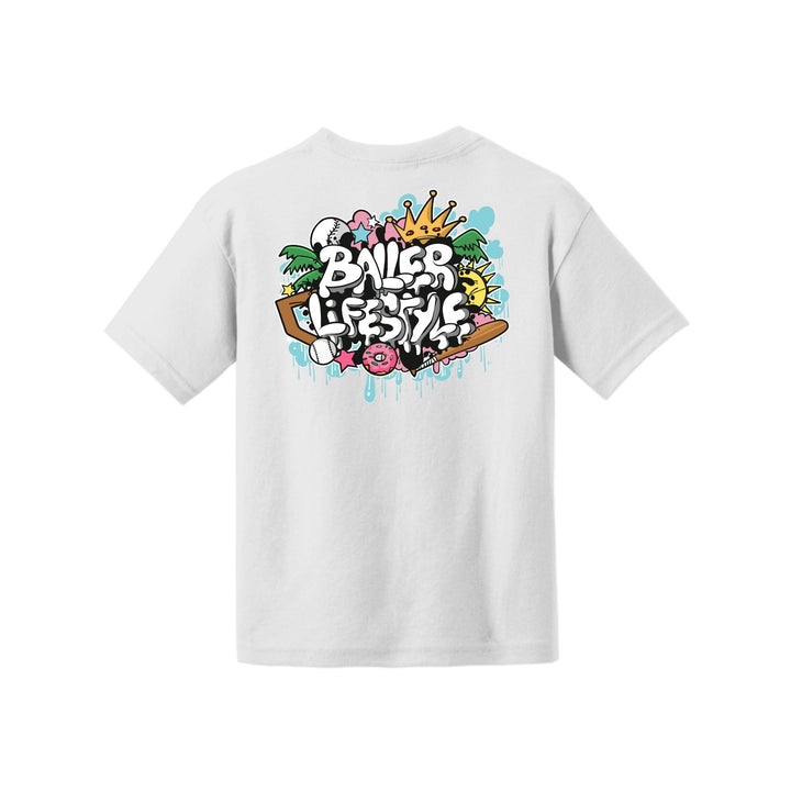 Baller Lifestyle Graffiti Youth Tee