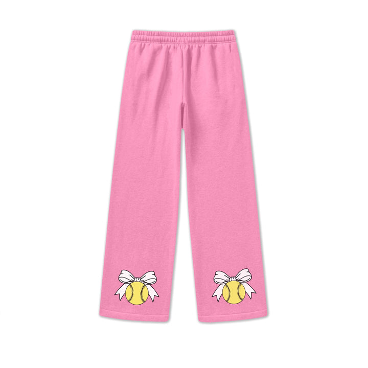Youth Girls Wide Leg Sweatpants
