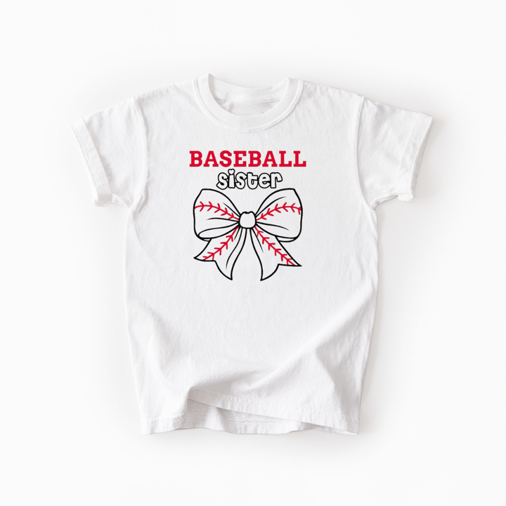 Girls Baseball Sister Toddler Tee