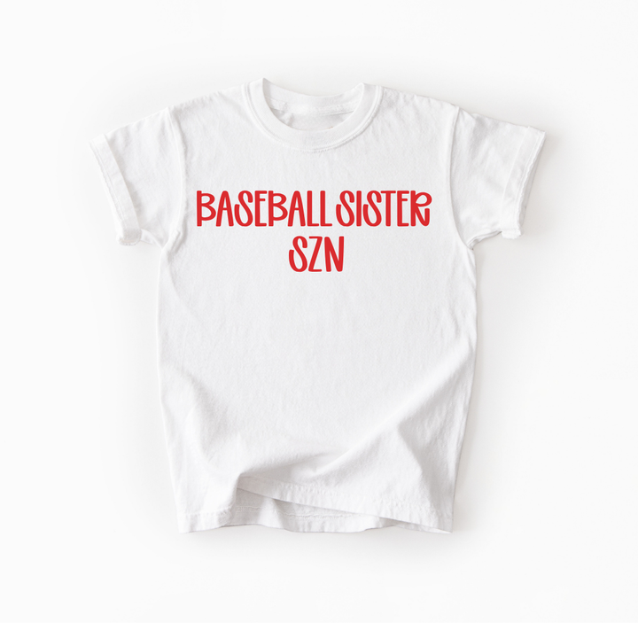 Girls Baseball Sister Toddler Tee