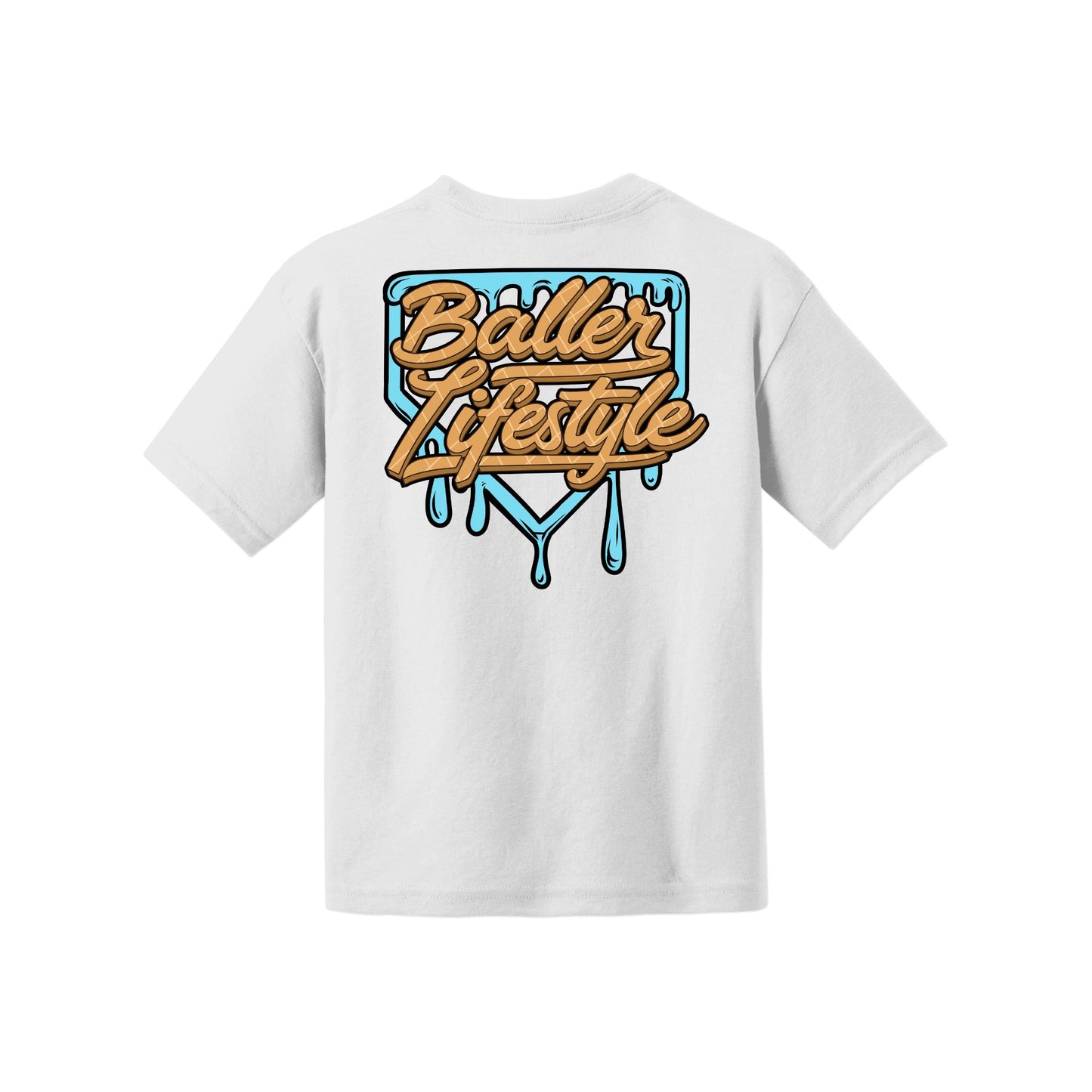 Baller Lifestyle Ice Cream Drip Youth Tee