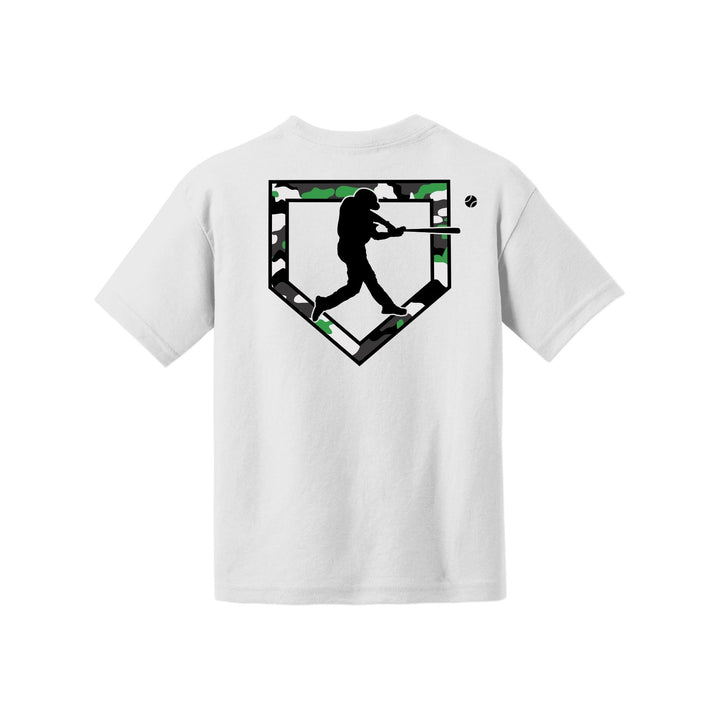 Camo Baseball Youth Tee