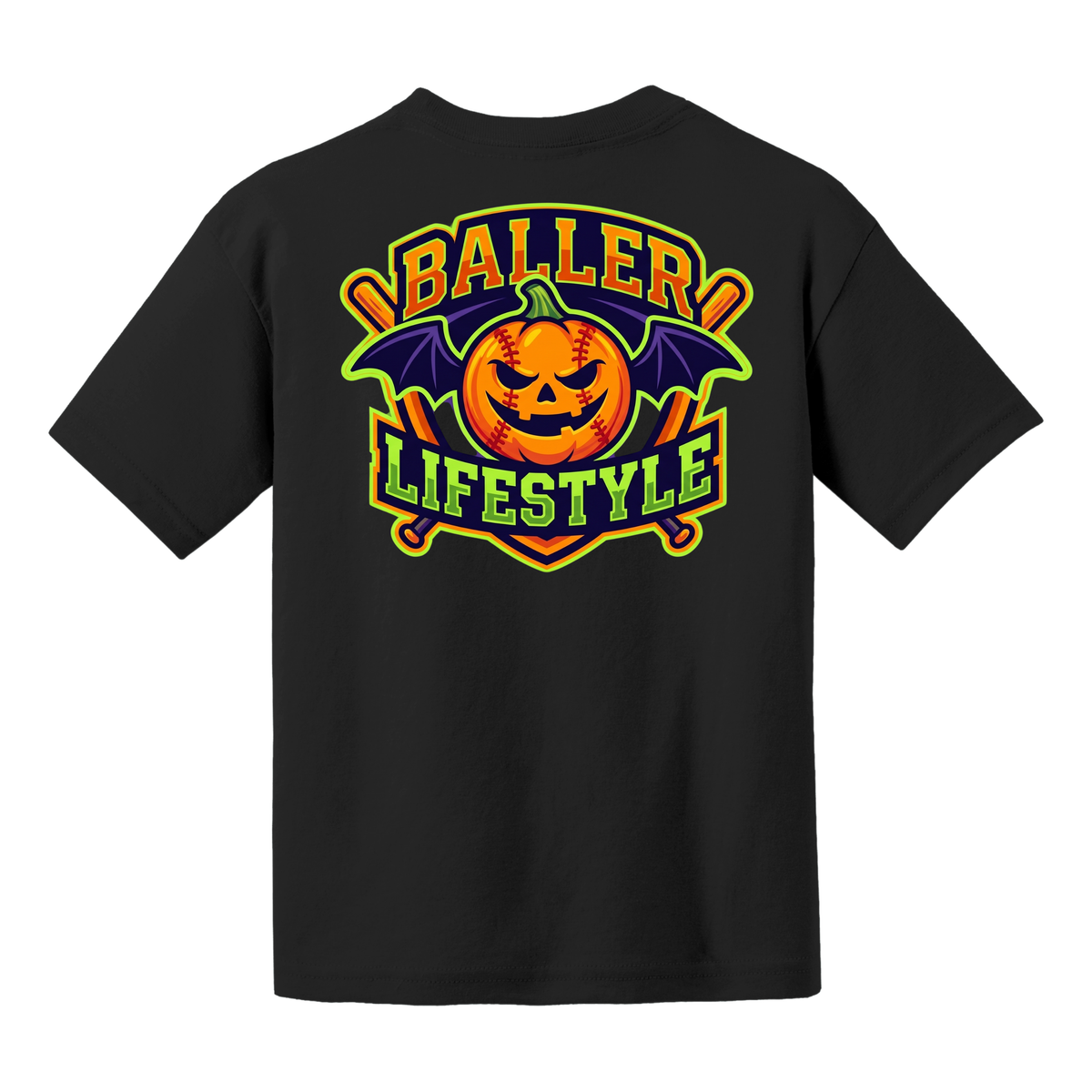 Baseball Halloween Youth Tee