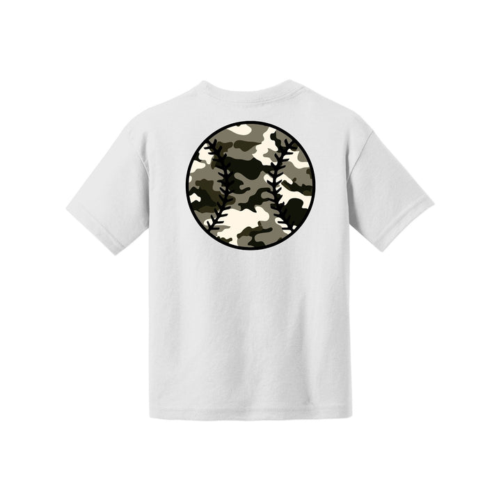 Camo Baseball Youth Tee