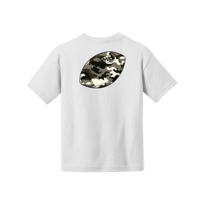 Camo Football Youth Tee
