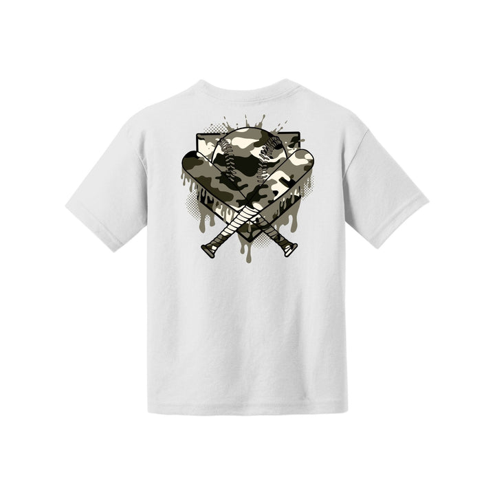 Camo Baseball Youth Tee