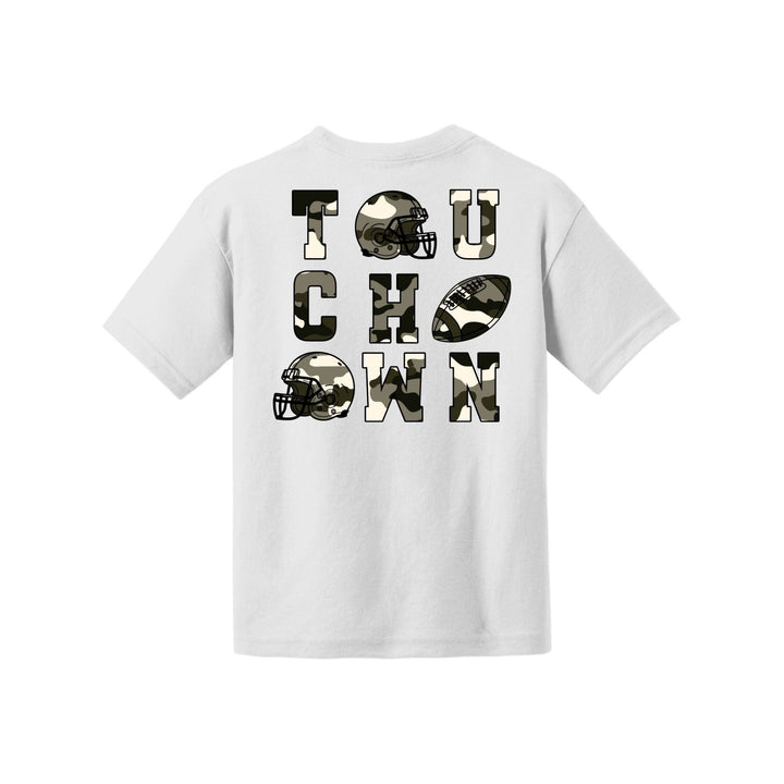 Camo Football Youth Tee