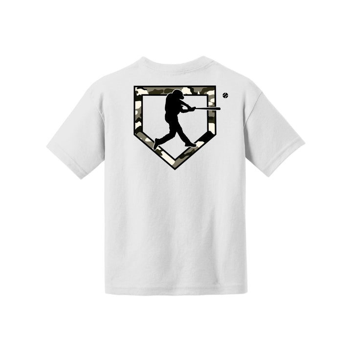 Camo Baseball Youth Tee