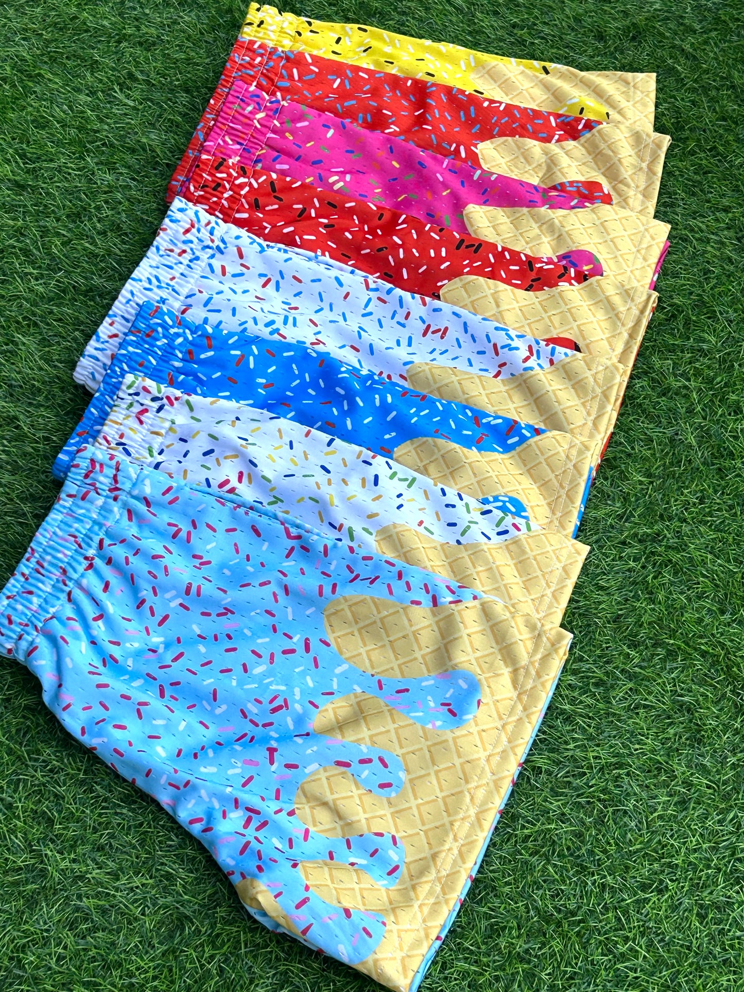Baseball Ice Cream Drip Shorts