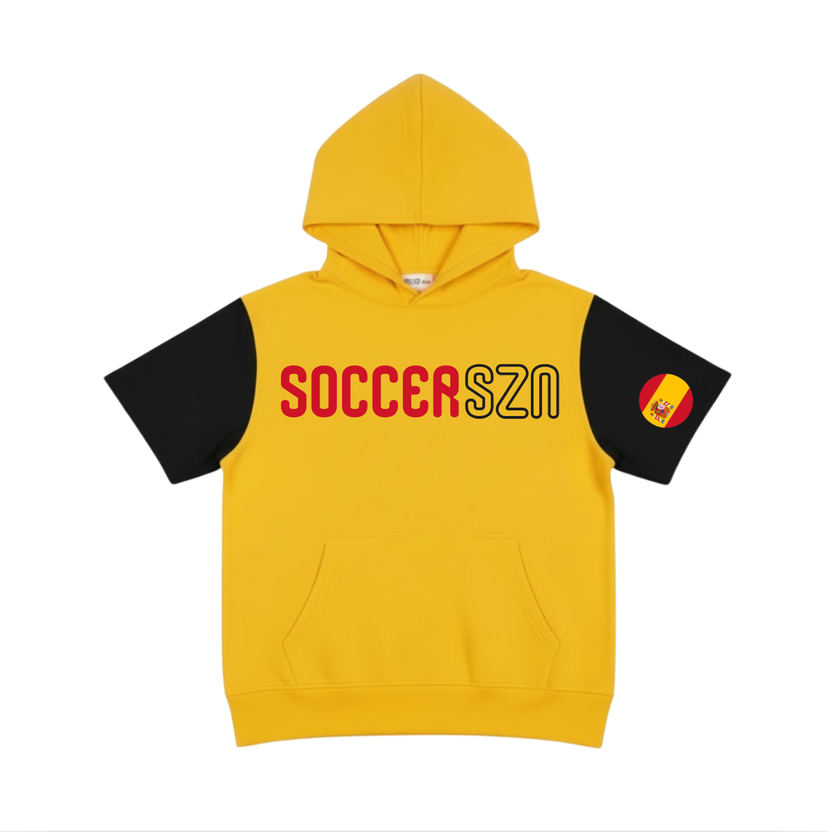 Spain Soccer Short Sleeve Hoodie