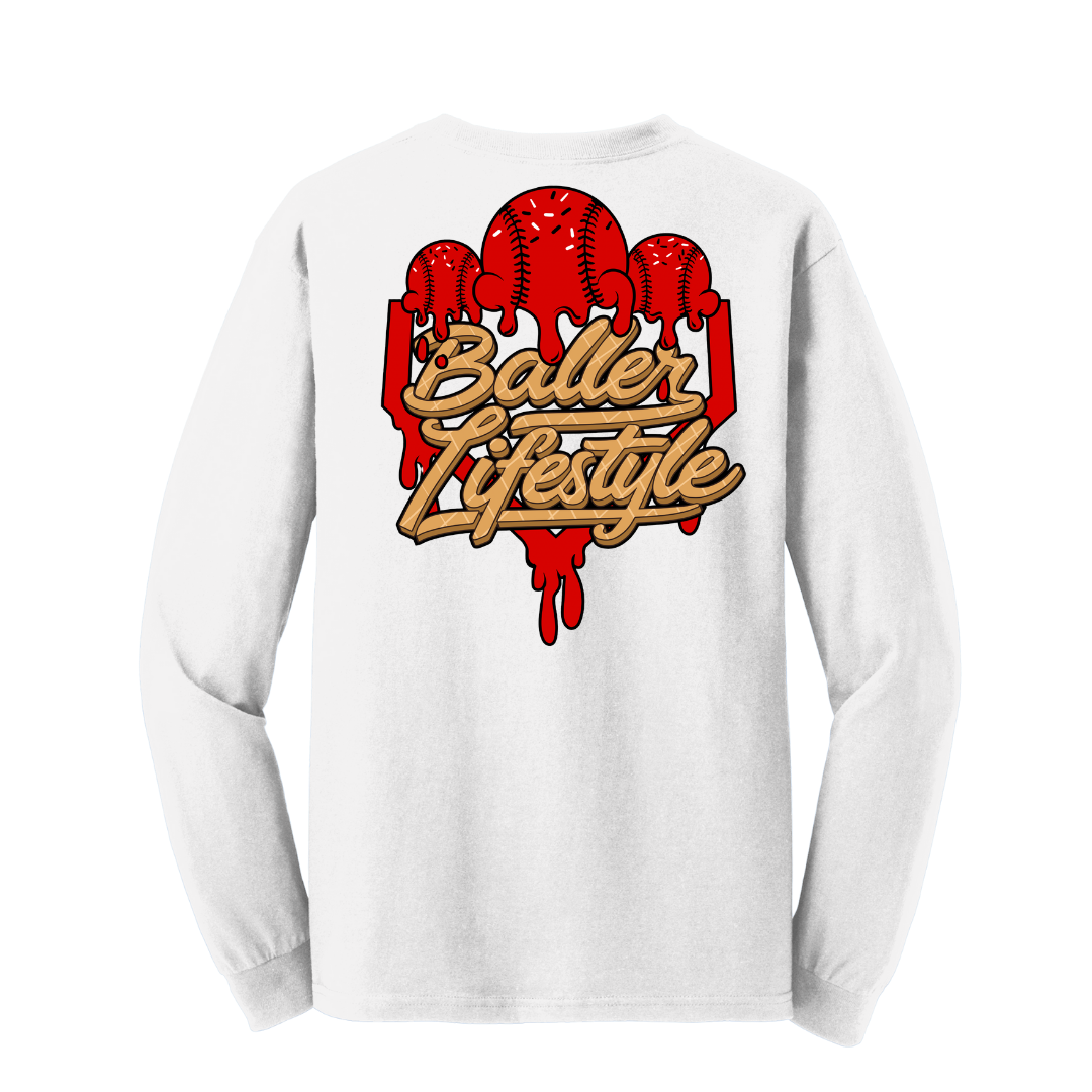 Baseball Youth Long Sleeve Tee