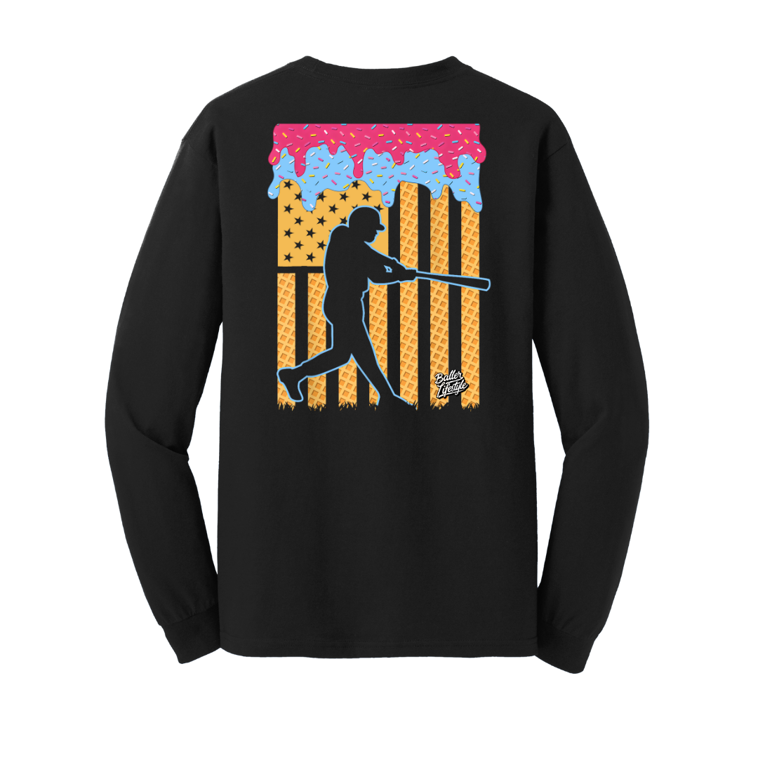 Baseball Youth Long Sleeve Tee